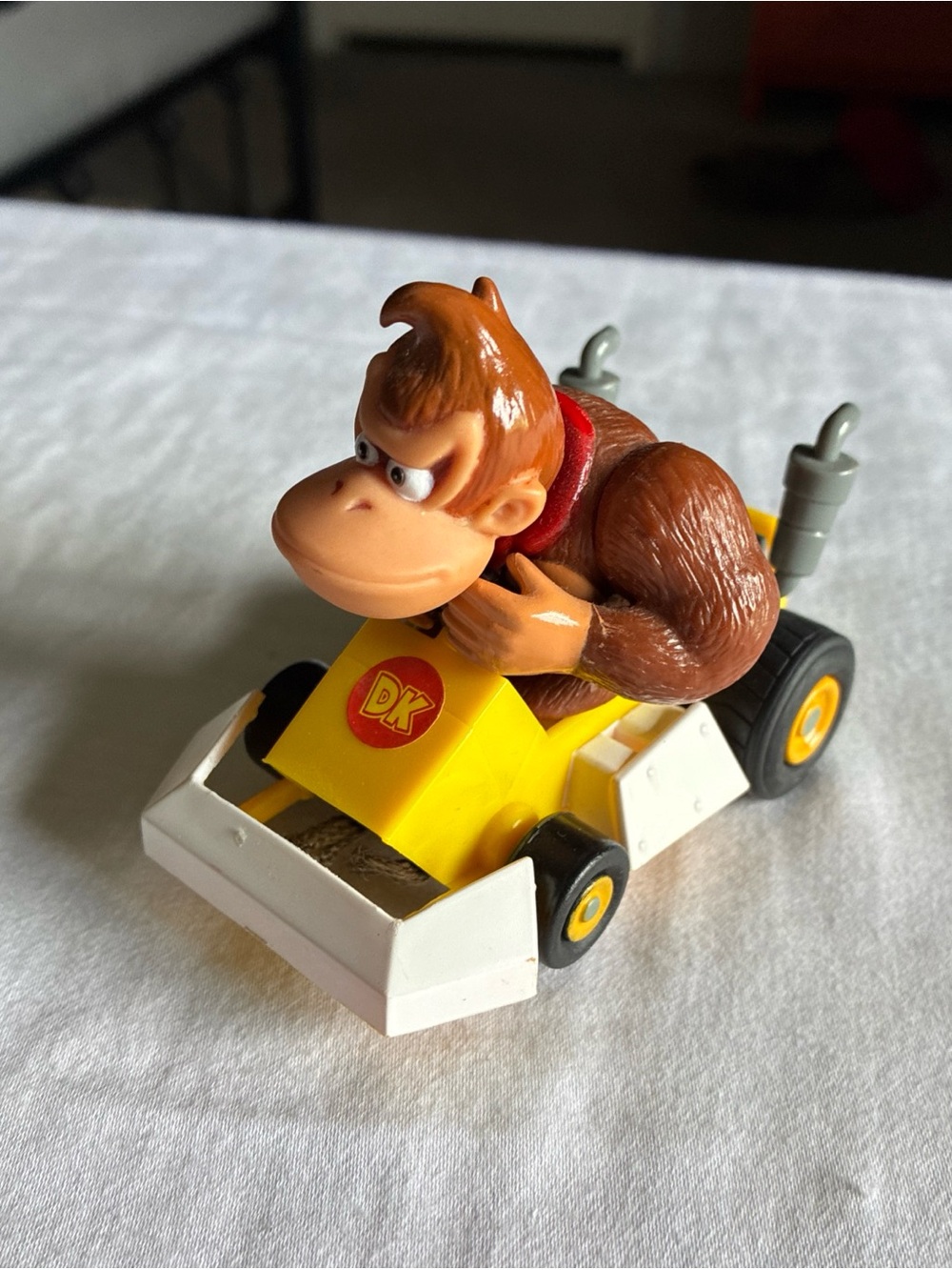 Nintendo Donkey Kong Yellow and Brown Kart Figure